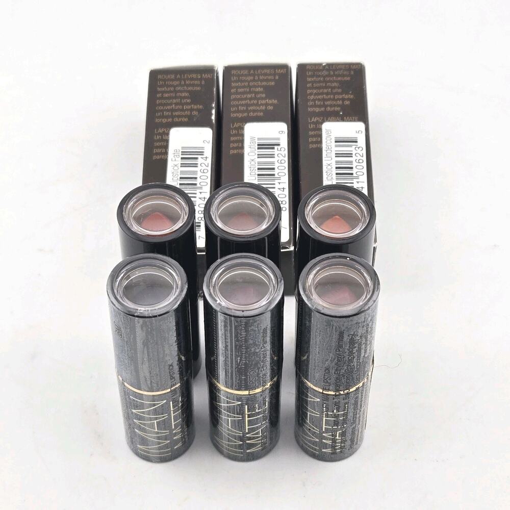 IMAN Luxury Matte Lipstick Mixed Lot Of 6 Assorted Colors Full Size Gift Set